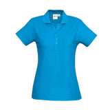 The perfect classic polo for your ladies crew - the Biz Collection Ladies Crew Polo in Cyan
