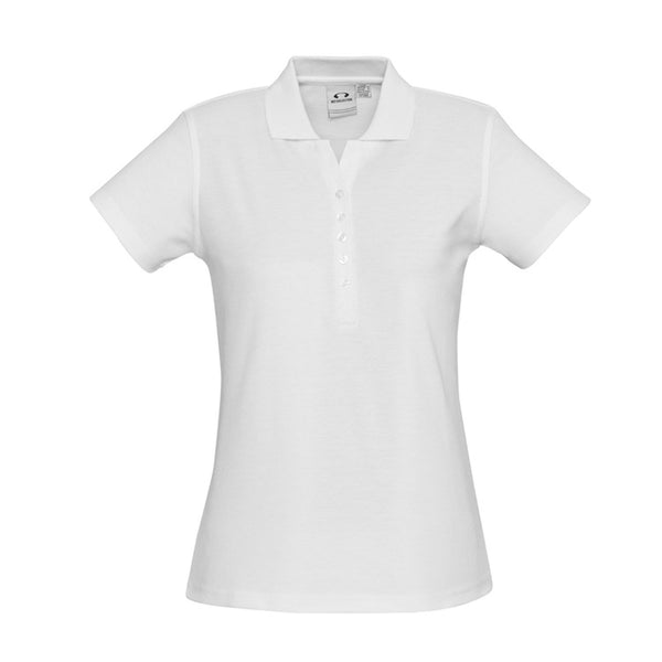 The perfect classic polo for your ladies crew - the Biz Collection Ladies Crew Polo in White