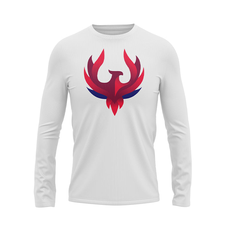Volleyball NSW White Long Sleeve Supporter Tee