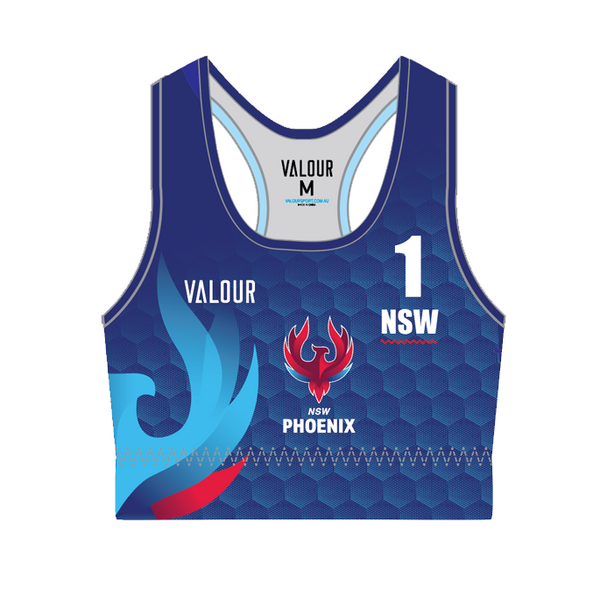 Volleyball NSW Phoenix Beach Crop Top - Navy