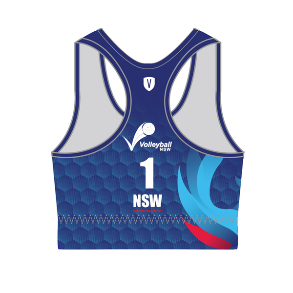 Volleyball NSW Phoenix Beach Crop Top - Navy