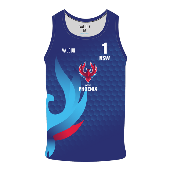 Volleyball NSW Phoenix Beach Singlet - Navy