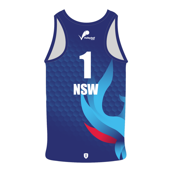 Volleyball NSW Phoenix Beach Singlet - Navy