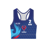 Volleyball NSW Phoenix Beach Crop Top - Navy