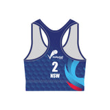 Volleyball NSW Phoenix Beach Crop Top - Navy