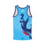 Volleyball NSW Phoenix Beach Singlet - Sky