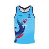 Volleyball NSW Phoenix Beach Singlet - Sky