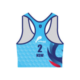 Volleyball NSW Phoenix Beach Crop Top - Sky