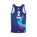 Volleyball NSW Phoenix Beach Singlet - Navy
