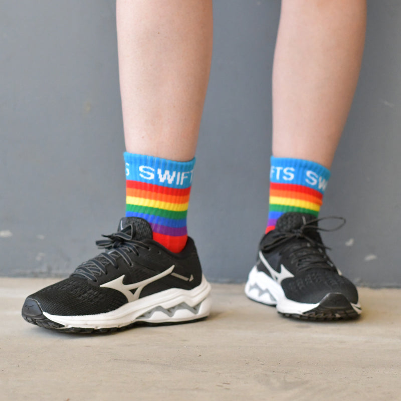NSW Swifts Pride Crew Sock - Twin pack