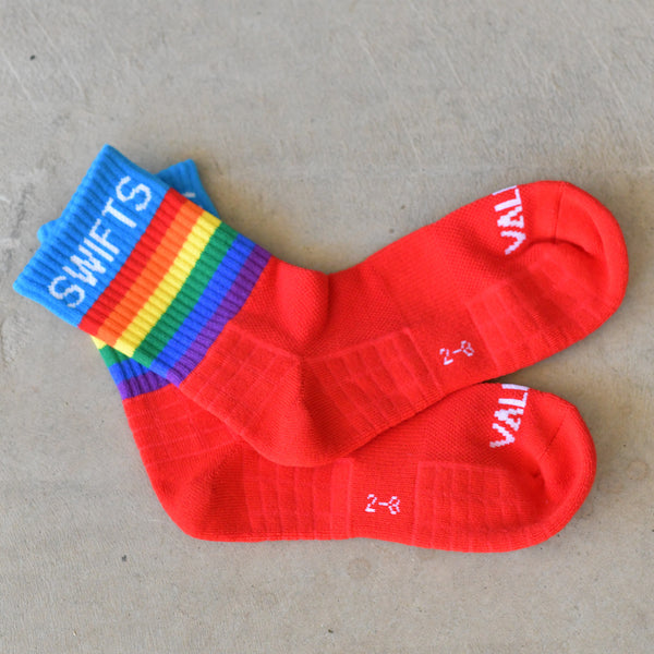 NSW Swifts Pride Crew Sock - Twin pack
