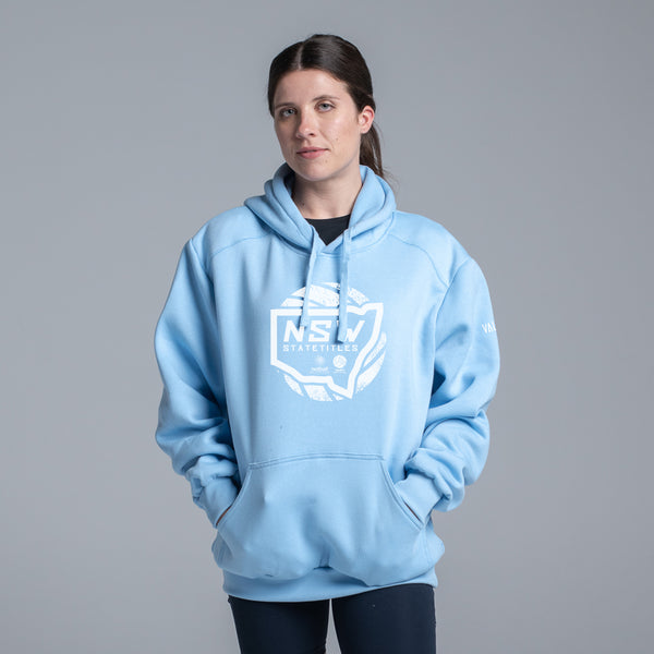 Netball NSW State Titles Stamp Hoodie - Sky